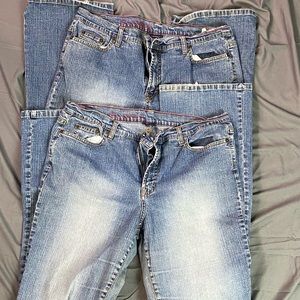 2 Pairs Gloria Vanderbilt Denim Sz 14 Amanda Jeans